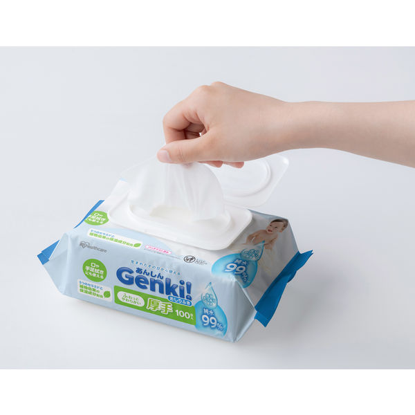 あんしん Genki! おしりふき 厚手 1パック（100枚入）アイリス