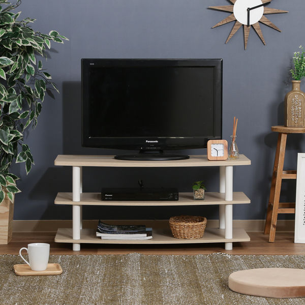 TVラック 90 ホワイトウォッシュ 幅900×奥行400×高さ404mm 97530 1台