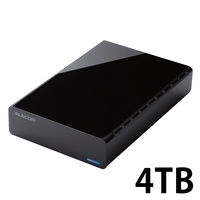 バッファロー 外付けHDD 4TB HD-LE4U3-BB USB3.2（Gen.1）対応