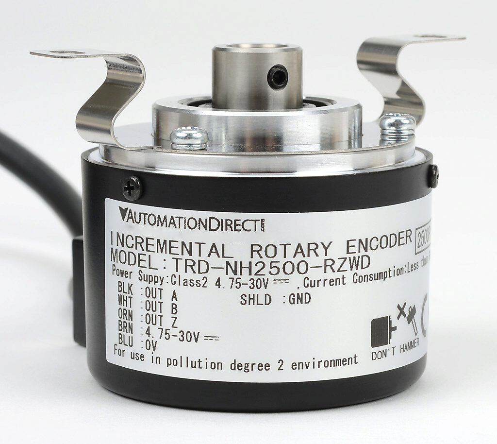 Incremental (quadrature) Rotary Encoder: 2500 ppr (PN# TRD-NH2500