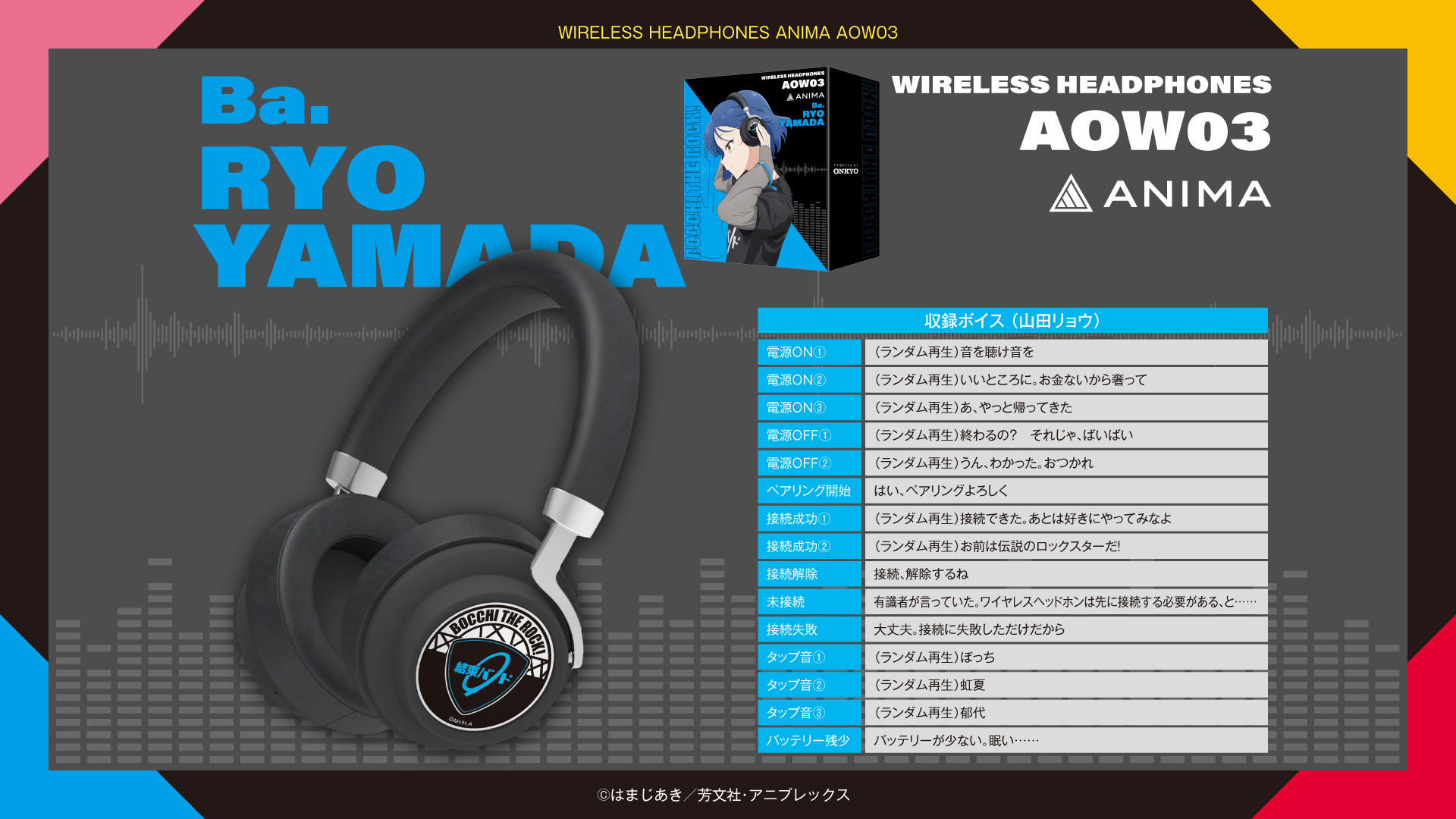 ANIMA PLANA ワイヤレスヘッドフォン AOW03 ONKYO DIRECT｜ワイヤレス