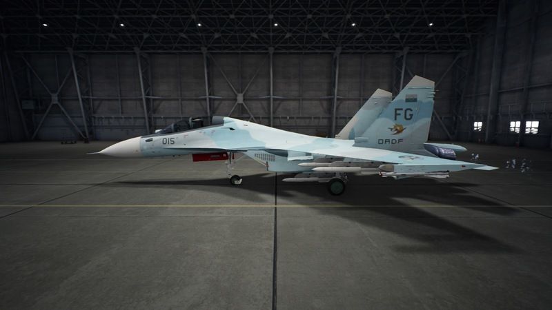 1/144 エースコンバット Su-30 ミハイ仕様 r77 kh31付き 電飾 1/144