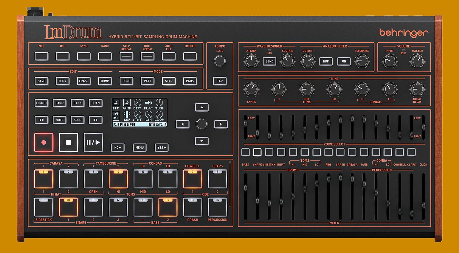 Behringer LM Drum Receives Update, Expanding Tuning Functionality