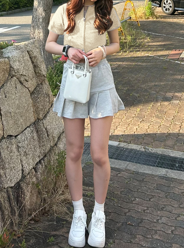 ラメニットダブルジップトップス[gn272] | レディースファッション通販