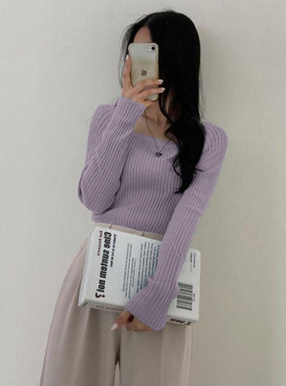 カットソー(パープル・紫) | レディースファッション通販のグレイル