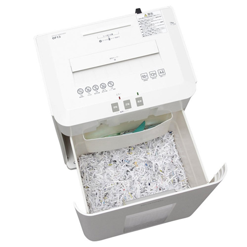アイリスオーヤマ オフィスシュレッダー OF13（静音・A4・13枚細断