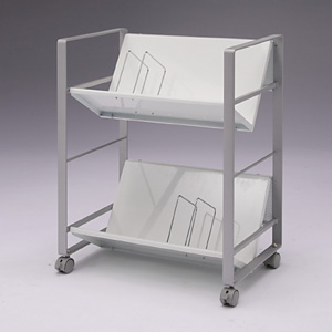 中古】 PLUS ファイルワゴン 600×350×935mm 斜め 書類収納 中古】 PLUS