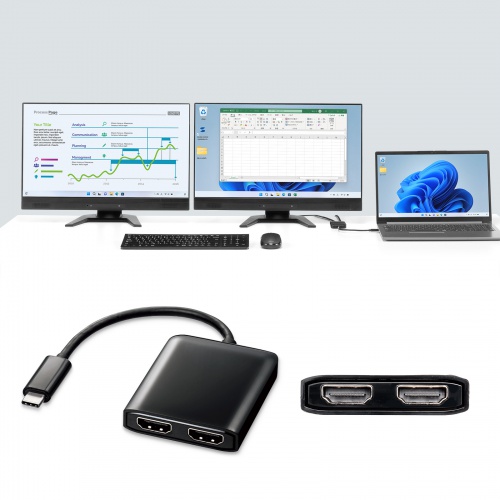 USB TypeC MSTハブ (DisplayPort Altモード対応・Type-C→HDMI×2