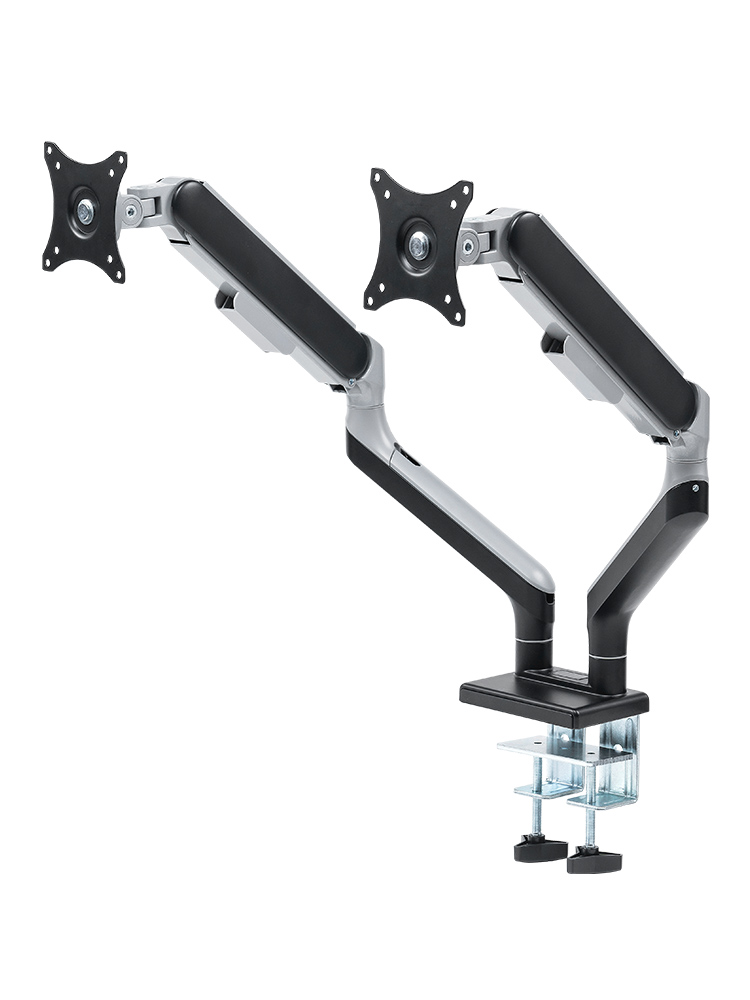 デュアルモニターアーム｜43インチ・クランプ・上下/左右/前後/回転