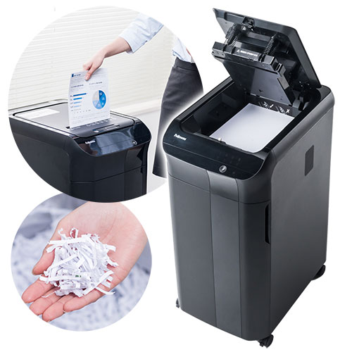 大特価❣️業務効率UP⭐️大容量50L業務用シュレッダー 自動細断400枚