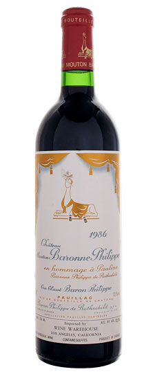 1986 Mouton Baronne Philippe, Pauillac - SKU 950138