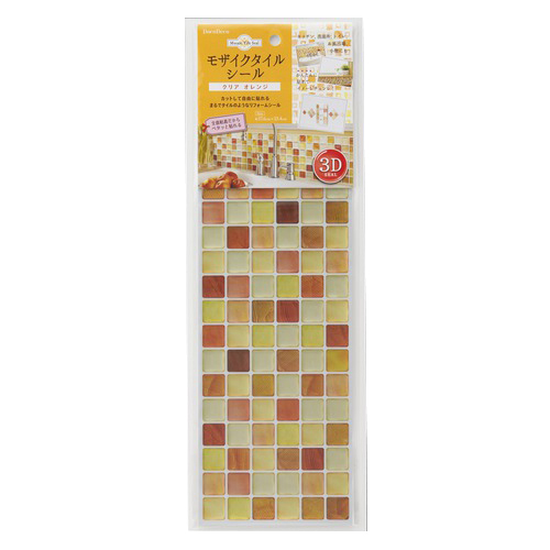 アール モザイクタイルシール クリアオレンジ MT-004｜【ハンズネット