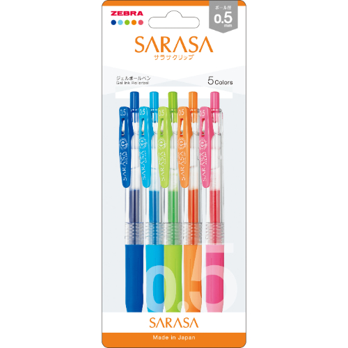 ざり ゼブラ（ZEBRA） サラサクリップ 0.5mm JJ15－5C－N 5色セットN