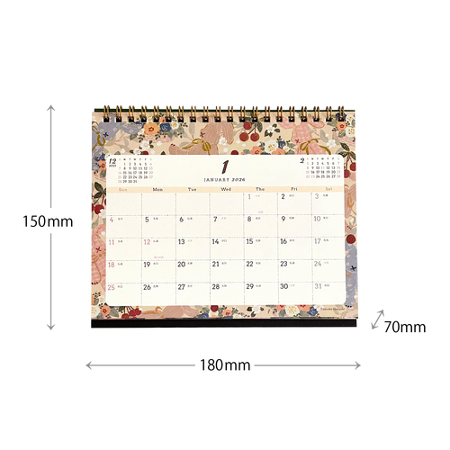 ダイヤモンドアート 2026 卓上カレンダー 毎月楽しみ！クリスタル