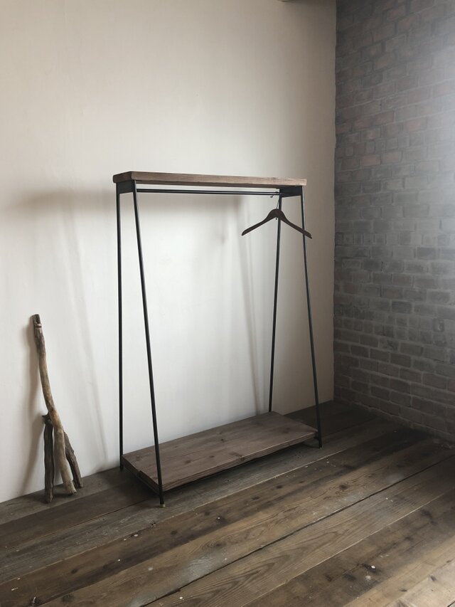 数量限定 MH4 ハンガーラック アイアン 古材 収納 ラック 棚