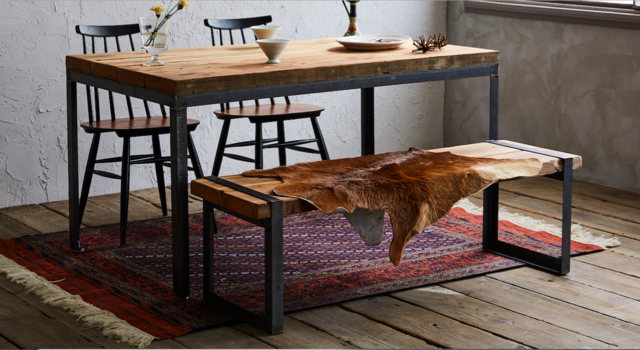 造船古材] ベンチ 兼 TVボード：Vintage 2way Design Bench【受注生産