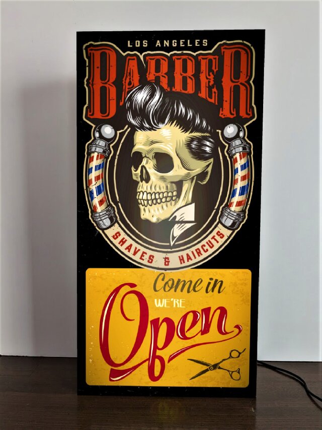 Lサイズ】バーバー 理容室 床屋 ヘアーサロン ロカビリー リーゼント