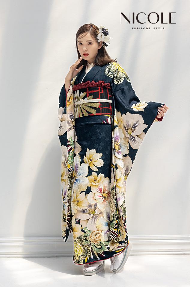 R‪‪⭐︎振袖フルセット【76】 正絹 成人式 卒業式 卒業袴予約‬‬