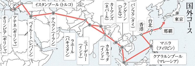 eye：64年の五輪聖火リレー 東京へ、熱狂とともに [写真特集18/15