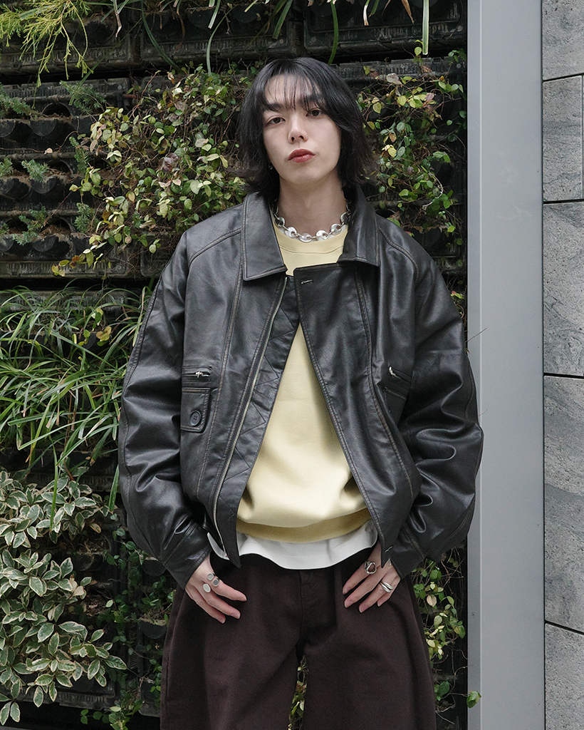 Man 美品 NANKAI 南海 ライナー付きシングルライダースジャケット 2025