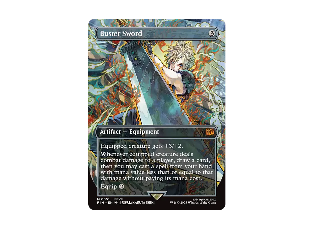 MTG バスターソード 英語版 ファイナルファンタジー MTG バスター
