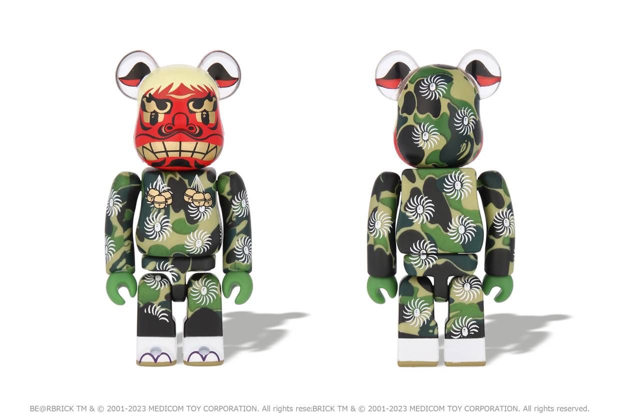 1/1・1/7発売｜BAPE®︎ × BE@RBRICK 招き猫 銀メッキ / 達磨 金メッキ