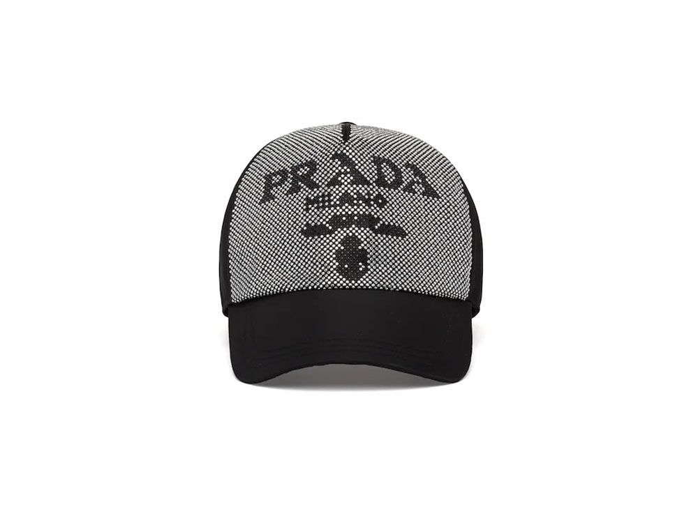 Fendi ロゴパターン ベースボールキャップ グレー地ブラック文字 FENDI