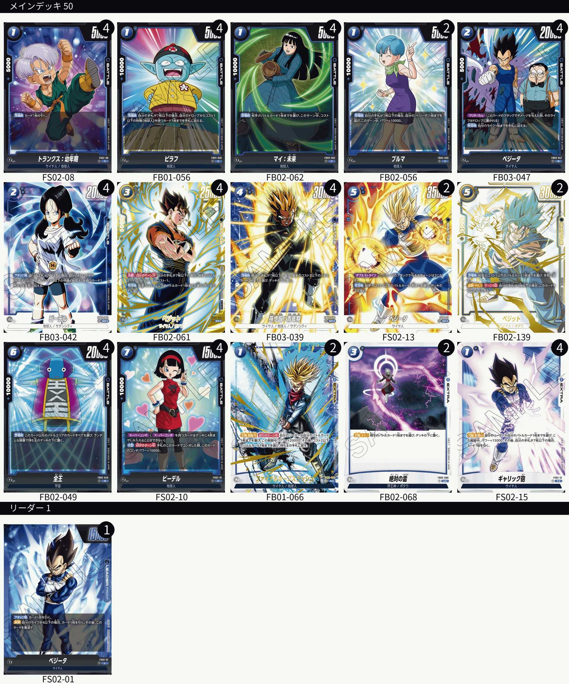 ドラゴンボールカード フュージョンワールド 黒悟空 孫悟空:GT デッキ