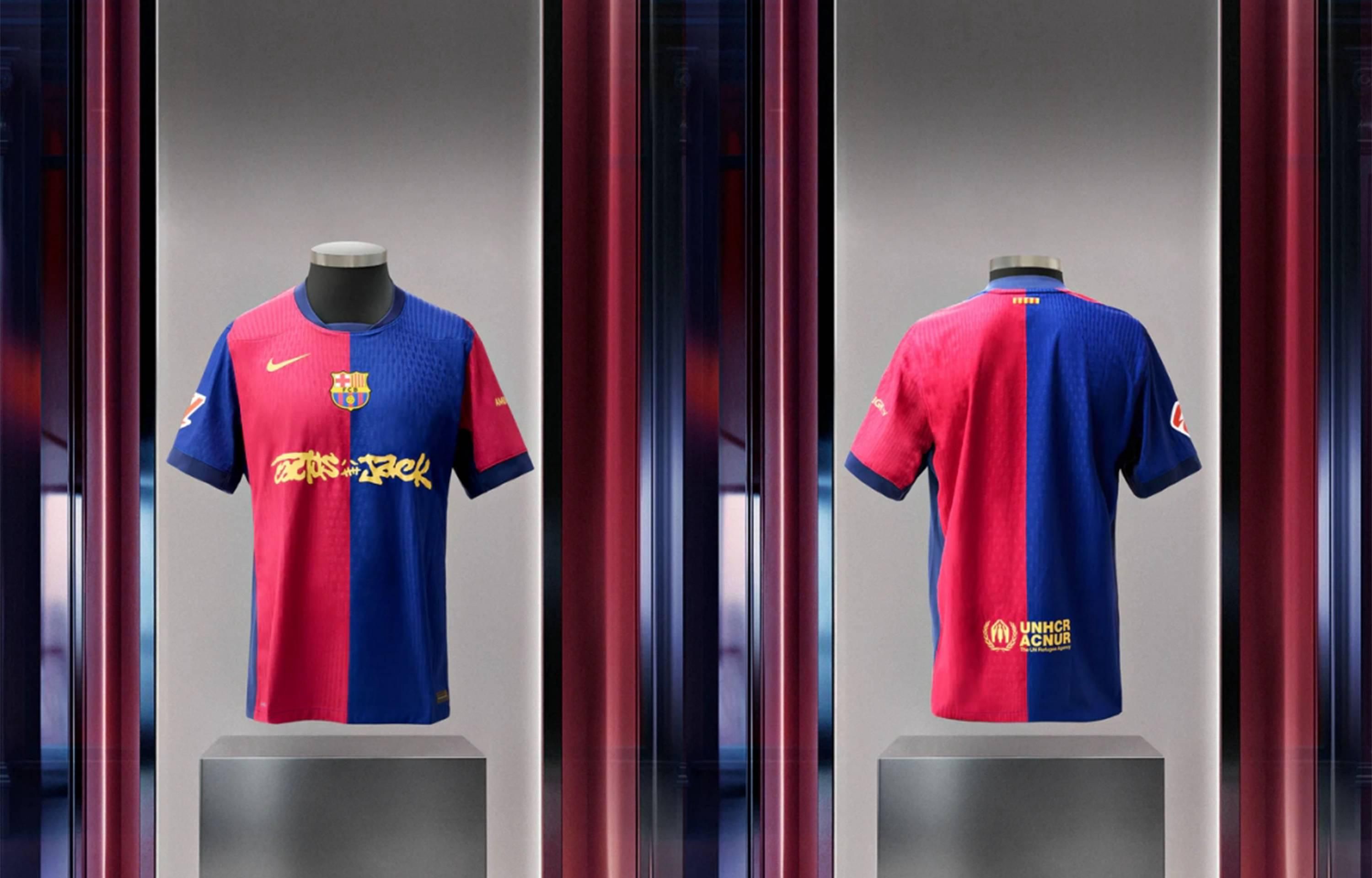 新品未使用 FCバルセロナ NIKE トラヴィススコット サッカーボール バ