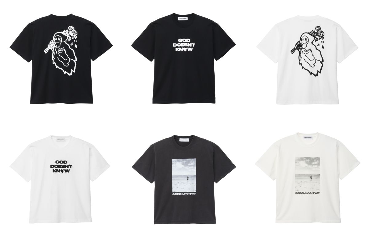 GOD ONLY KNOWS x FRAGMENT Tシャツ 白 Lサイズ GOD ONLY KNOWS x