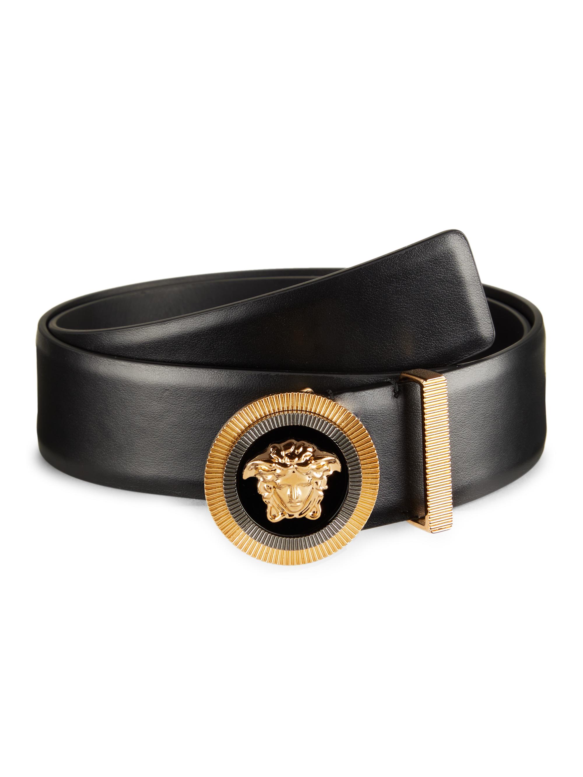 Versace La Medusa Leather Belt | Saks Fifth Avenue