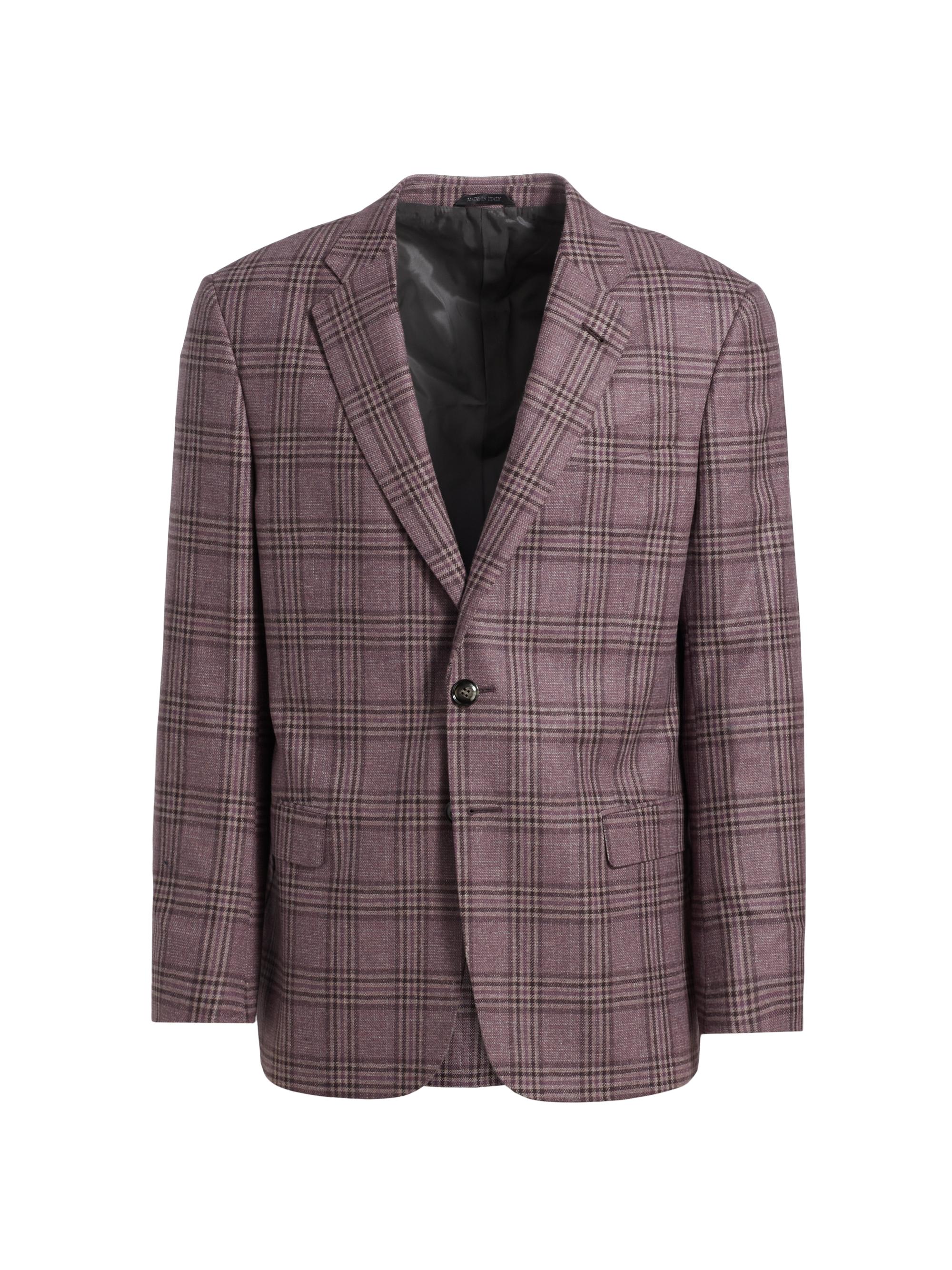 Giorgio Armani Plaid Wool Single-Breasted Jacket | Saks Fifth Avenue