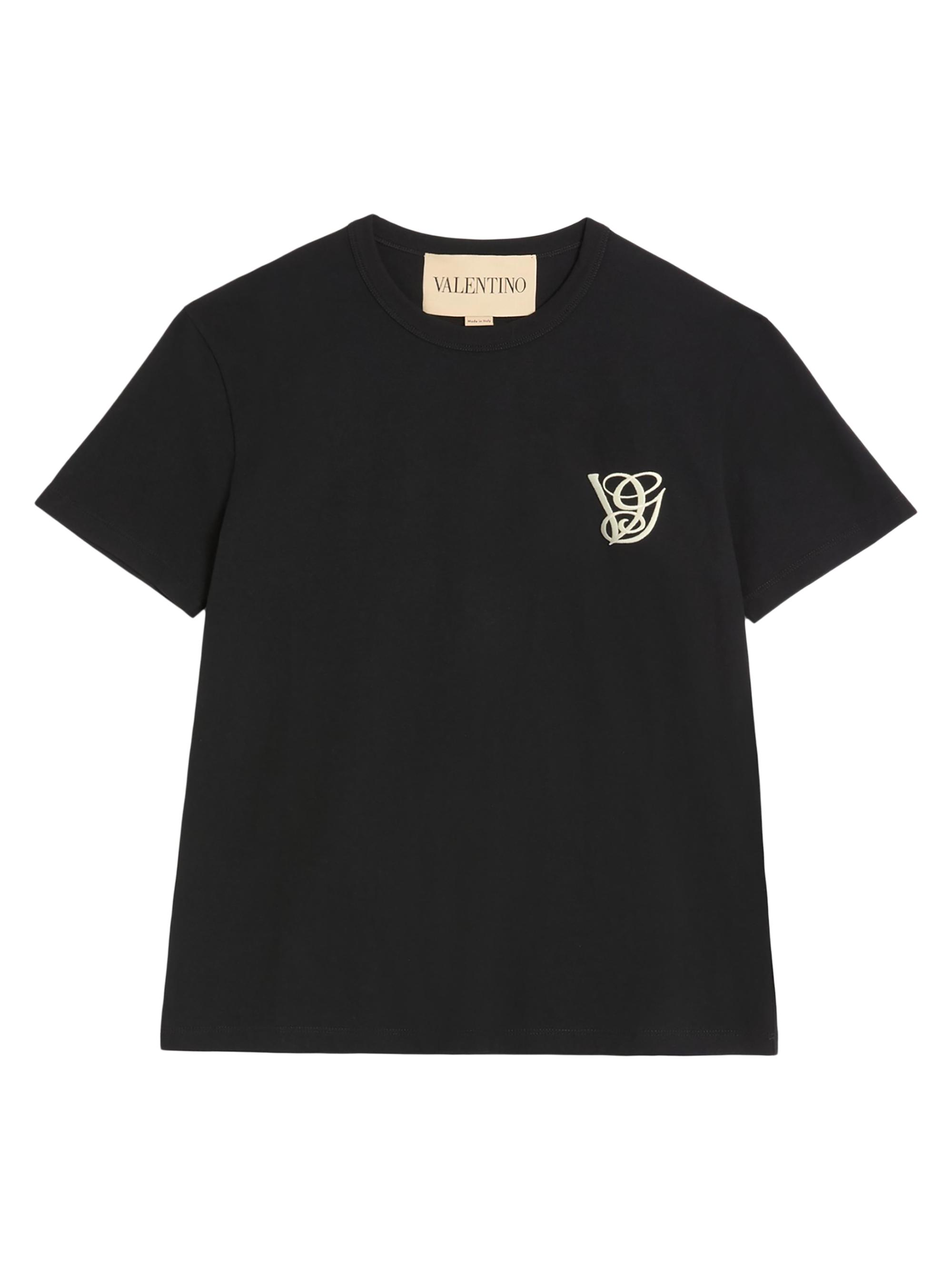 Valentino Garavani Cotton T-Shirt with Chez Print | Saks Fifth Avenue