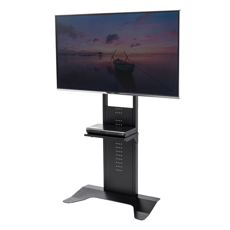 大画面液晶テレビ スタンド式 黒 壁掛け風テレビ台 ブラック 壁寄せ