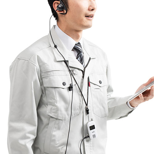 ヘッドセットマイク ワイヤレス完全防水マイク 2.4G無線 IP67防水