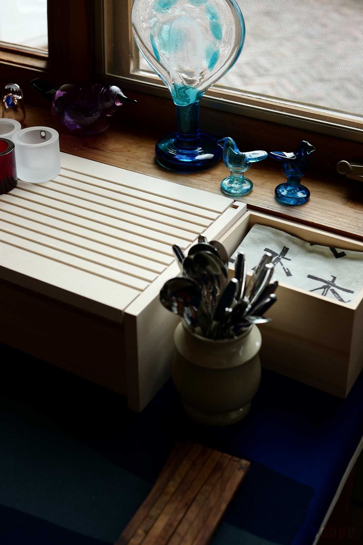 イッタラバードscope 脚付シエッポターコイズ×スカイブルー