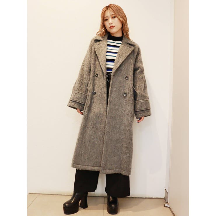 シャギーオーバーコート[品番：MKSW0047582]｜MURUA（ムルーア）の