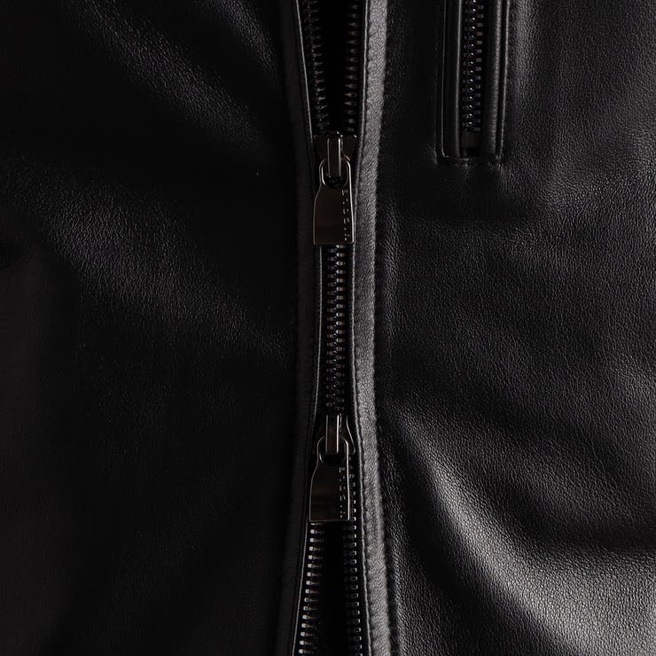 シープレザー シングルライダースブルゾン[品番：NICW0004833]｜NICOLE