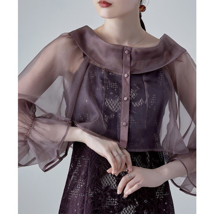 etoll エトル シアーブラウス&マーメイドキャミソール[品番