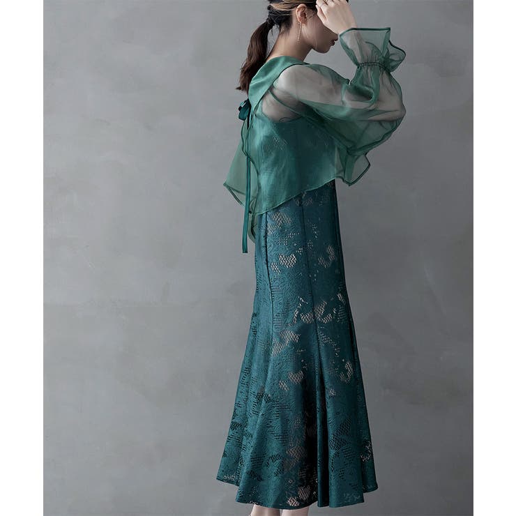 etoll エトル シアーブラウス&マーメイドキャミソール[品番