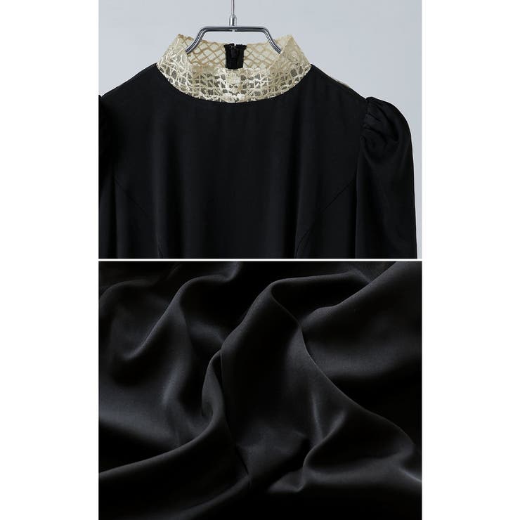 etoll エトル バック刺繍フレアドレス[品番：FT000009810]｜Fashion