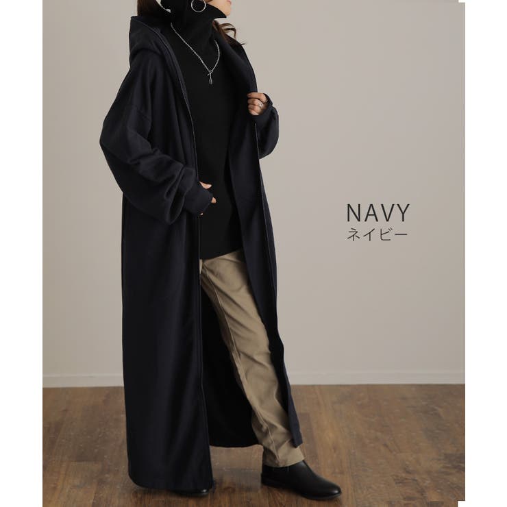 パーカー 裏起毛 レディース ロング アウター ロングパーカー 裏