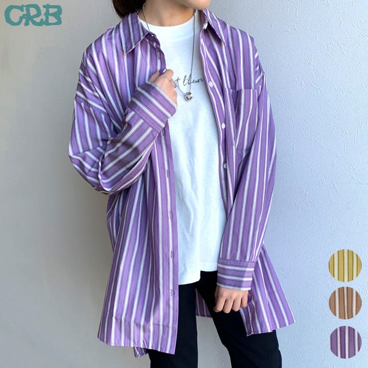 カラーストライプシャツ[品番：NHGW0002729]｜non-hedge （ノンヘッジ