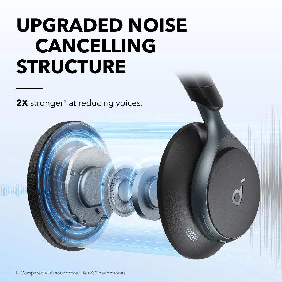 Space One Refurbished Headphones Jet Black - soundcore US