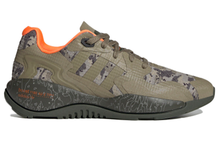 adidas ZX Alkyne Shoes 'Green Gray Orange' GZ8914