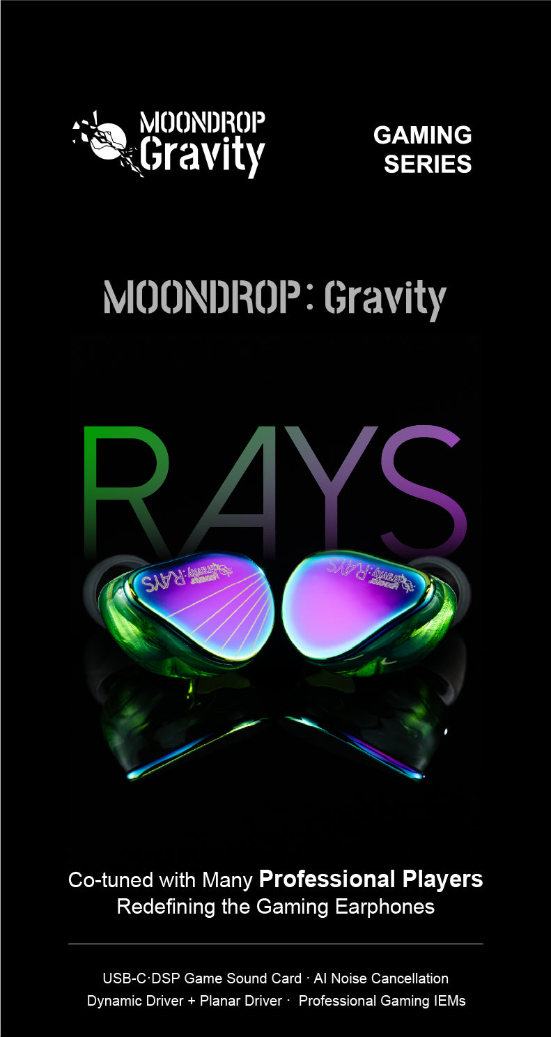 MOONDROP RAYS 1DD+1Planar In-ear Headphone