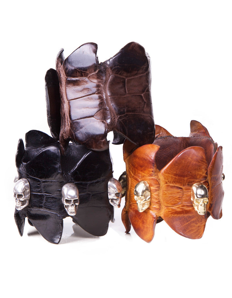 Capazonia Crocodile Tail Flakes Bracelet | SWANK
