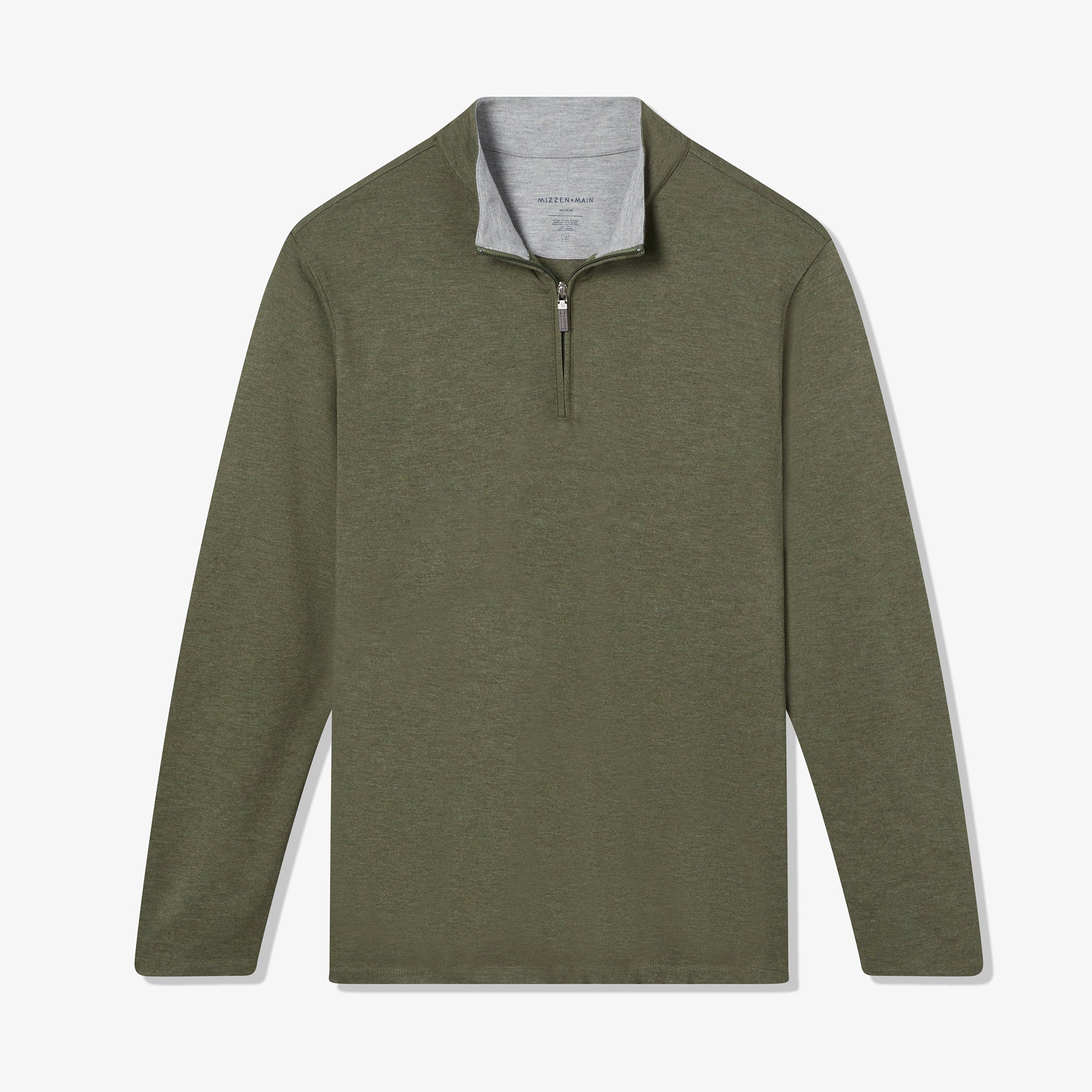 Sage Heather ProFlex Quarter Zip | Mizzen+Main