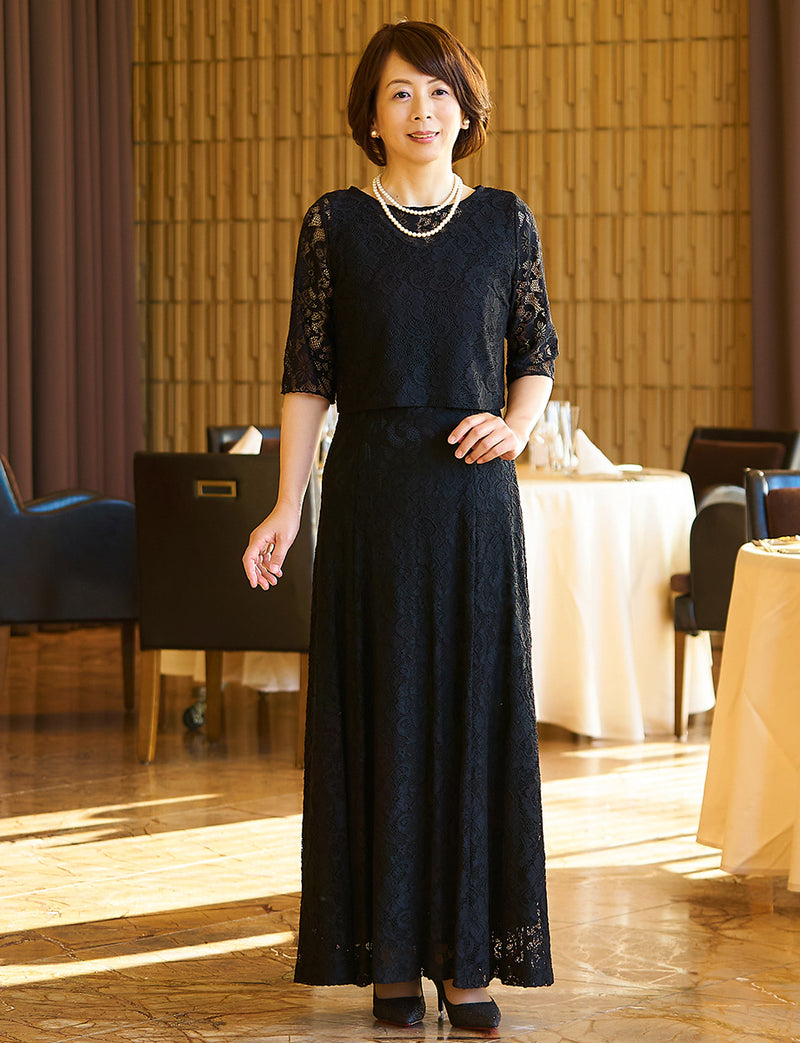 美品】マザーズドレス フォーマル IGIN /イギンジブリーヌ コサージュ