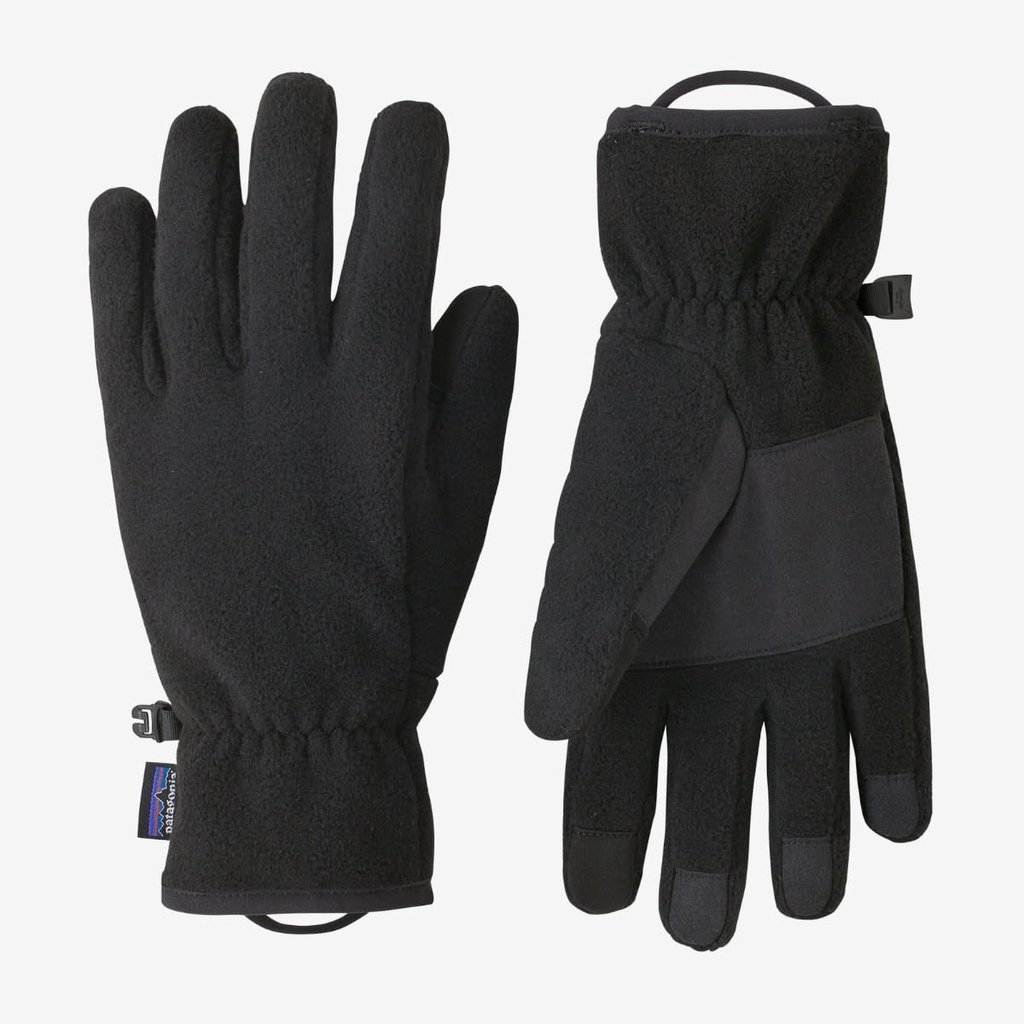 Patagonia Synchilla Fleece Gloves Black - Surfari